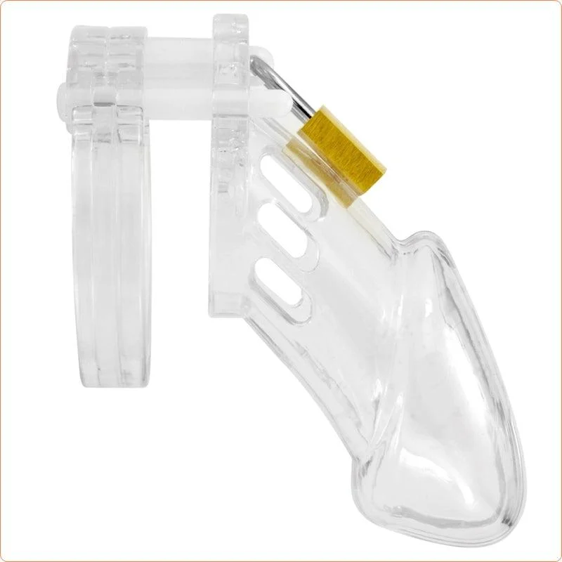 Male Chastity Device Acrylic Cock cage- "Lock them up!"