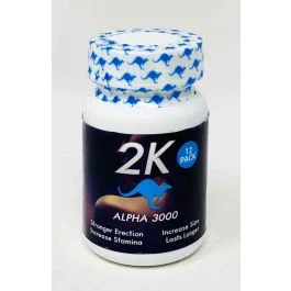 Male Enhancement 12 Pills Bottle Kangaroo 2K Blue Alpha 3000