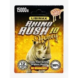 Male Enhancement Rhino Rush 10 Honey Sachet 15000iu