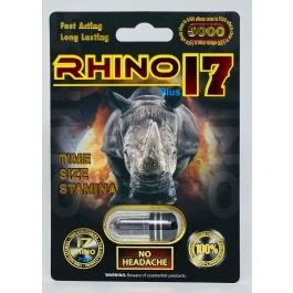 Male Sexual Enhancement Pill Rhino 17 5000 Black 