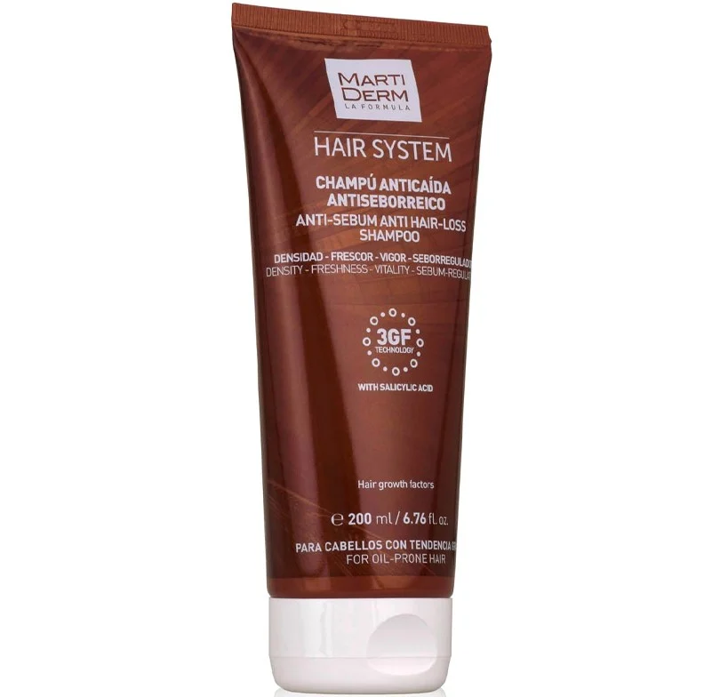 Martiderm Hair System Anti-Sebum Anti Hair-Loss Shampoo for Oily-Prone Hair