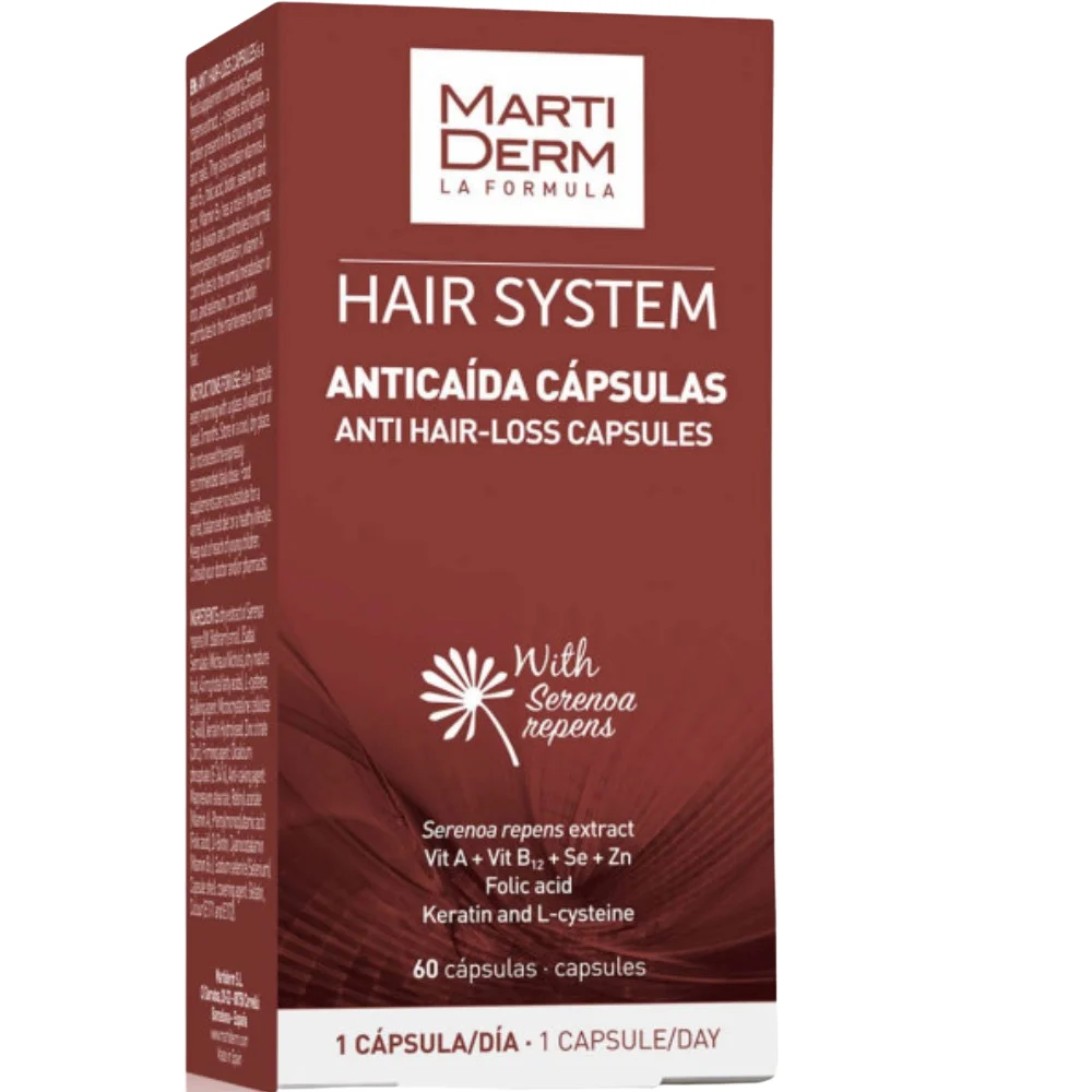 Martiderm Hair System Oral Capsules for Hair Loss