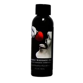 Massage Oil Strawberry Edible 2 oz