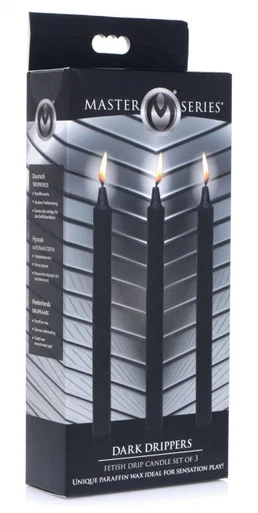 Master Series Dark Drippers Fetish Drip Candles - 3pk