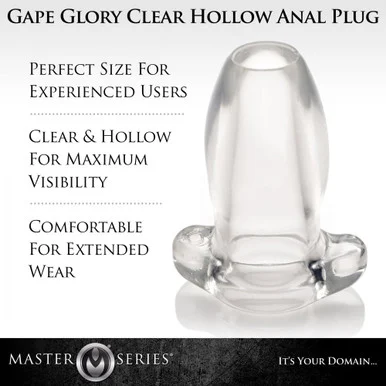 Master Series "Gape Glory" Hollow Anal Plug