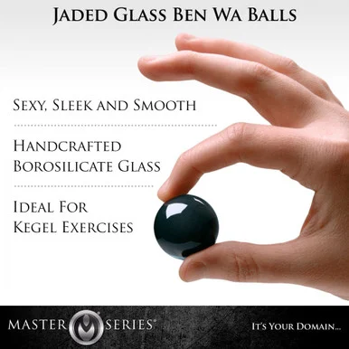 Master Series Jaded Glass Ben Wa Balls
