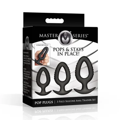 Master Series Pop Plugs 3pc Silicone Anal Trainer Set
