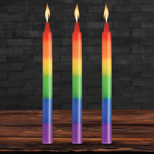 Master Series Rainbow PRIDE Drip Candles