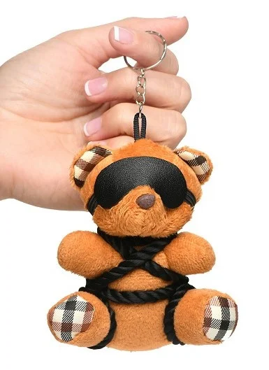 Master Series Rope Bound Teddy Bear Keychain