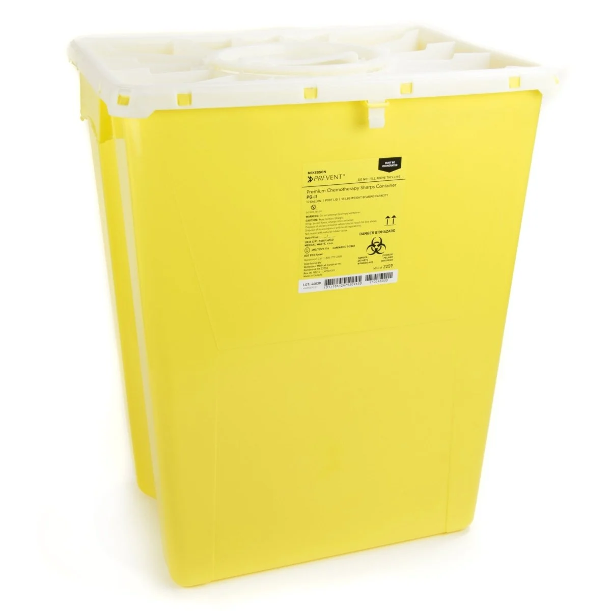 Mckesson Prevent Chemotherapy Sharps Container