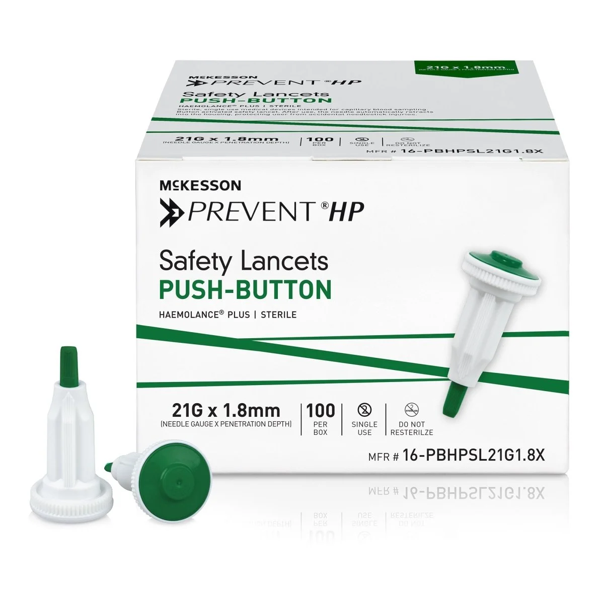 McKesson Prevent HP Push Button Safety Lancets