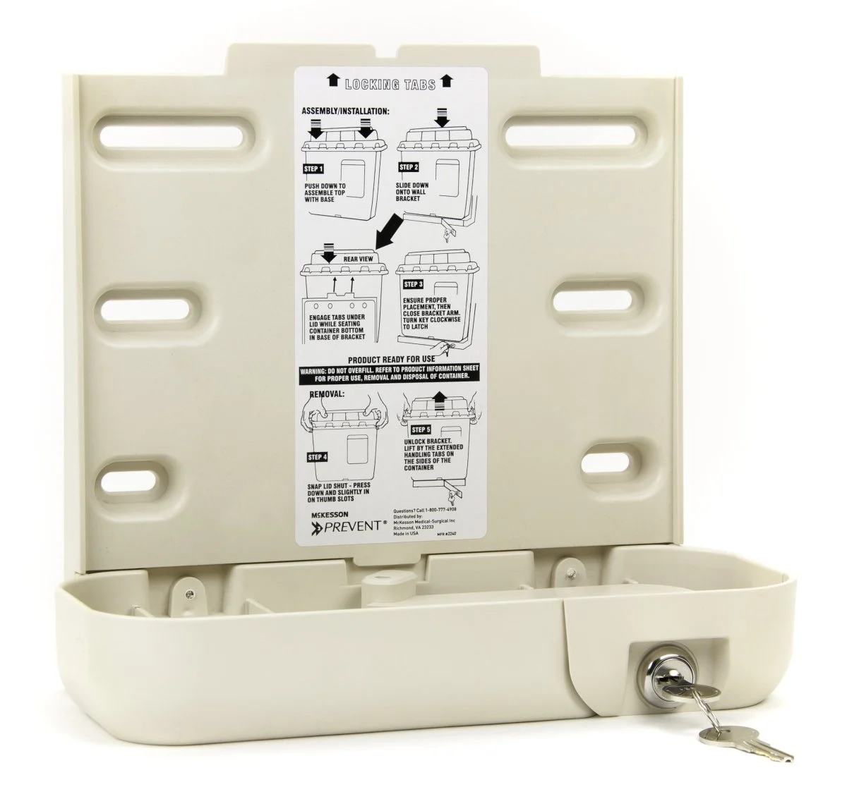 Mckesson Prevent Sharps Collector Bracket