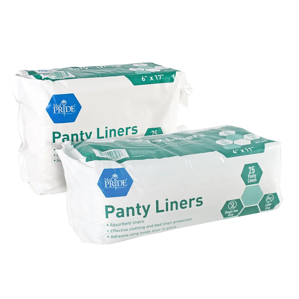 MedPride Premium Ultra Absorbent Panty Liners - 21 gram,4" x 11" - 10 Pack of 25 (250 Count)