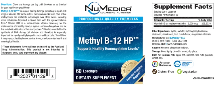 Methyl B-12 HP™ Lozenges (NuMedica)