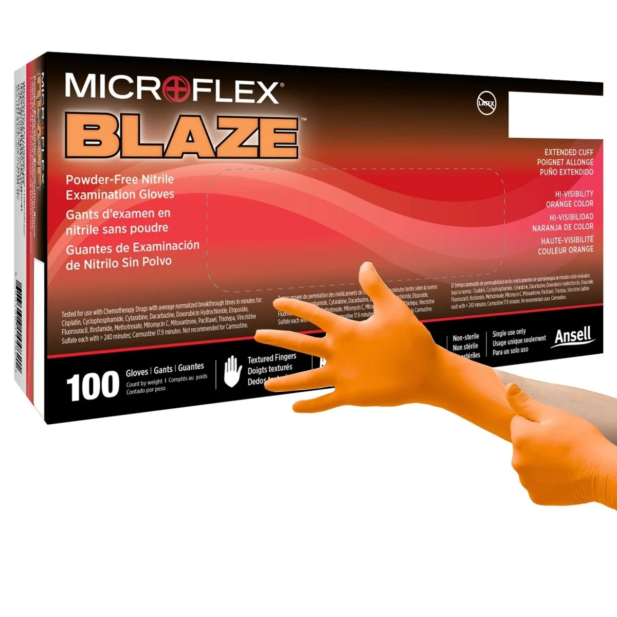 Microflex Blaze Nitrile Exam Gloves
