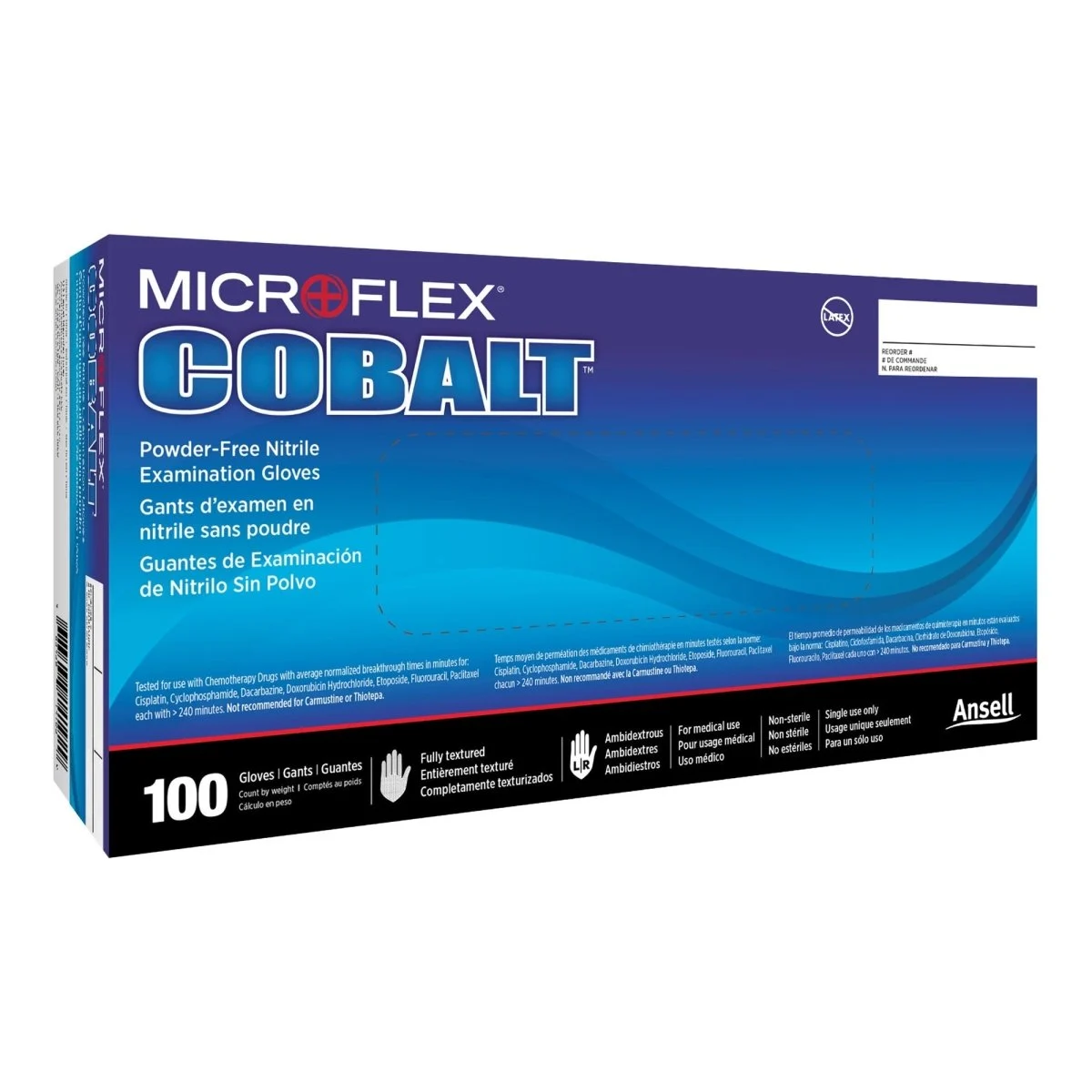 Microflex Cobalt Exam Gloves
