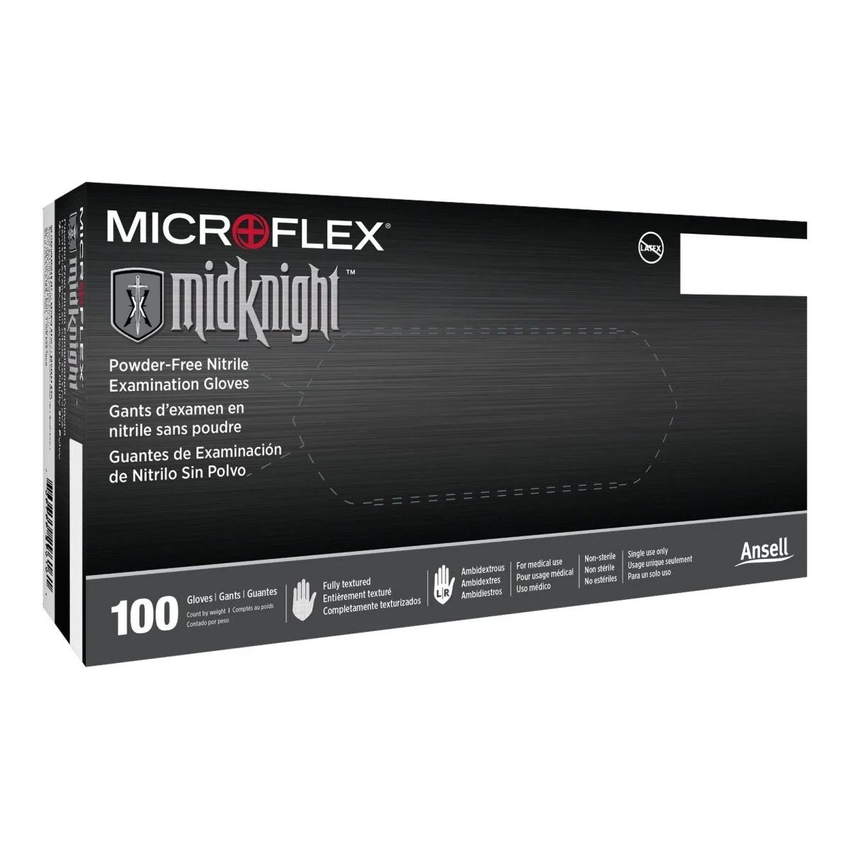 Microflex Midknight Exam Gloves