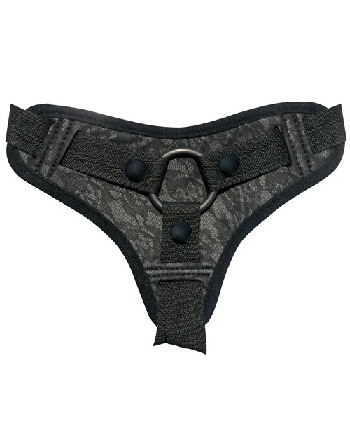 Midnight by Sportsheets Lace Strap-On - Black