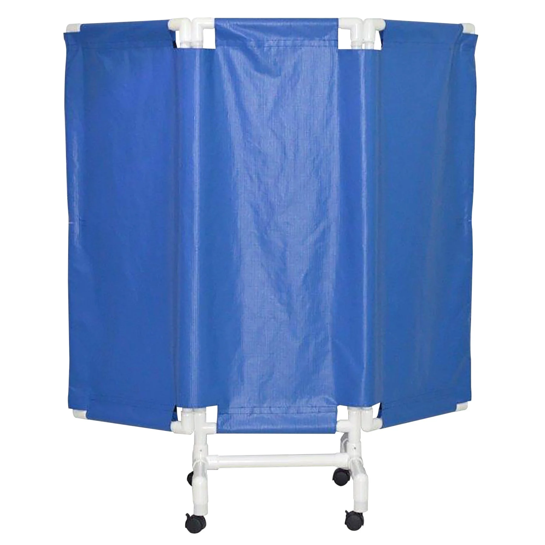MJM International 7003-2TW Portable privacy screen, 3-panel: panel size: 21.25" W x 51" H w/ 2" Twin nylon casters