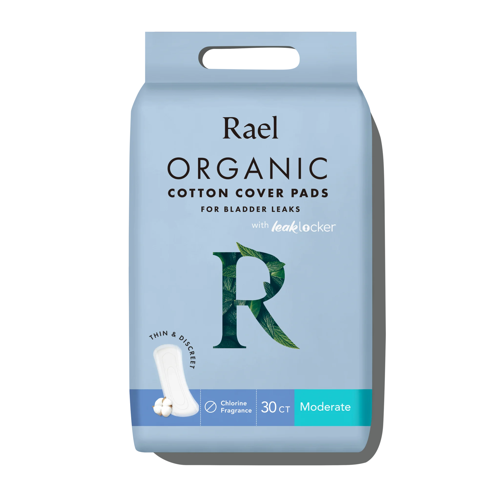 Moderate Organic Cotton Cover Incontinence Pads
