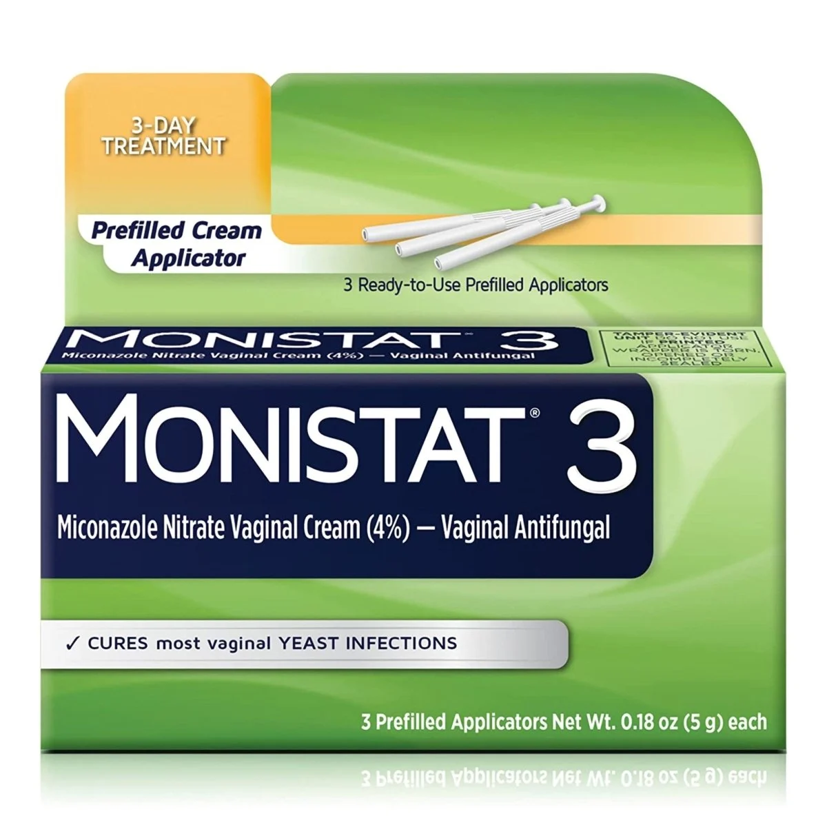 Monistat 3 Day Treatment Vaginal Antifungal Prefilled Cream Applicators
