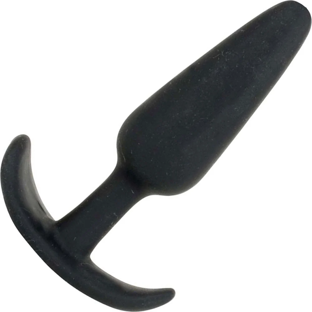 Mood Naughty 1 Series Tapered Silicone Plug, 3.5", Black