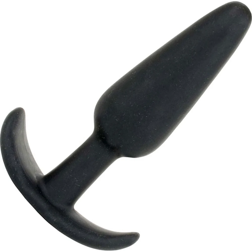 Mood Naughty 1 Series Tapered Silicone Plug, 3", Black