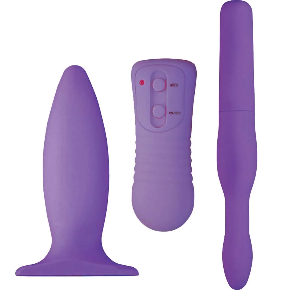 My 1st Anal Explorer Vibrating Butt Plug and Probe Kit, Purple