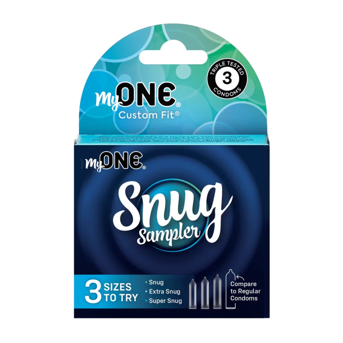 MyONE Snug Fit Condoms Sampler 3 Pack