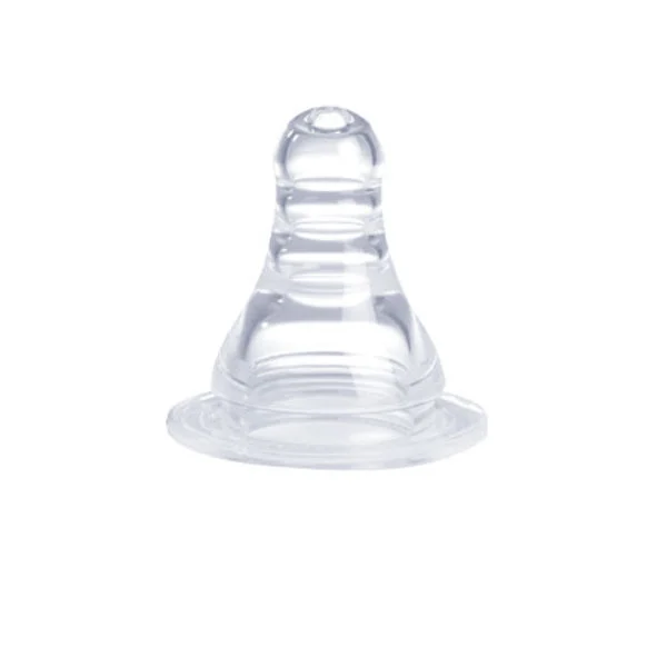 Narrow Neck Silicone Nipple 0+ (2Pcs)