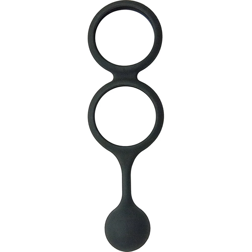 Nasstoys My Penis Ring with Weighted Ball Banger, 1.5", Black