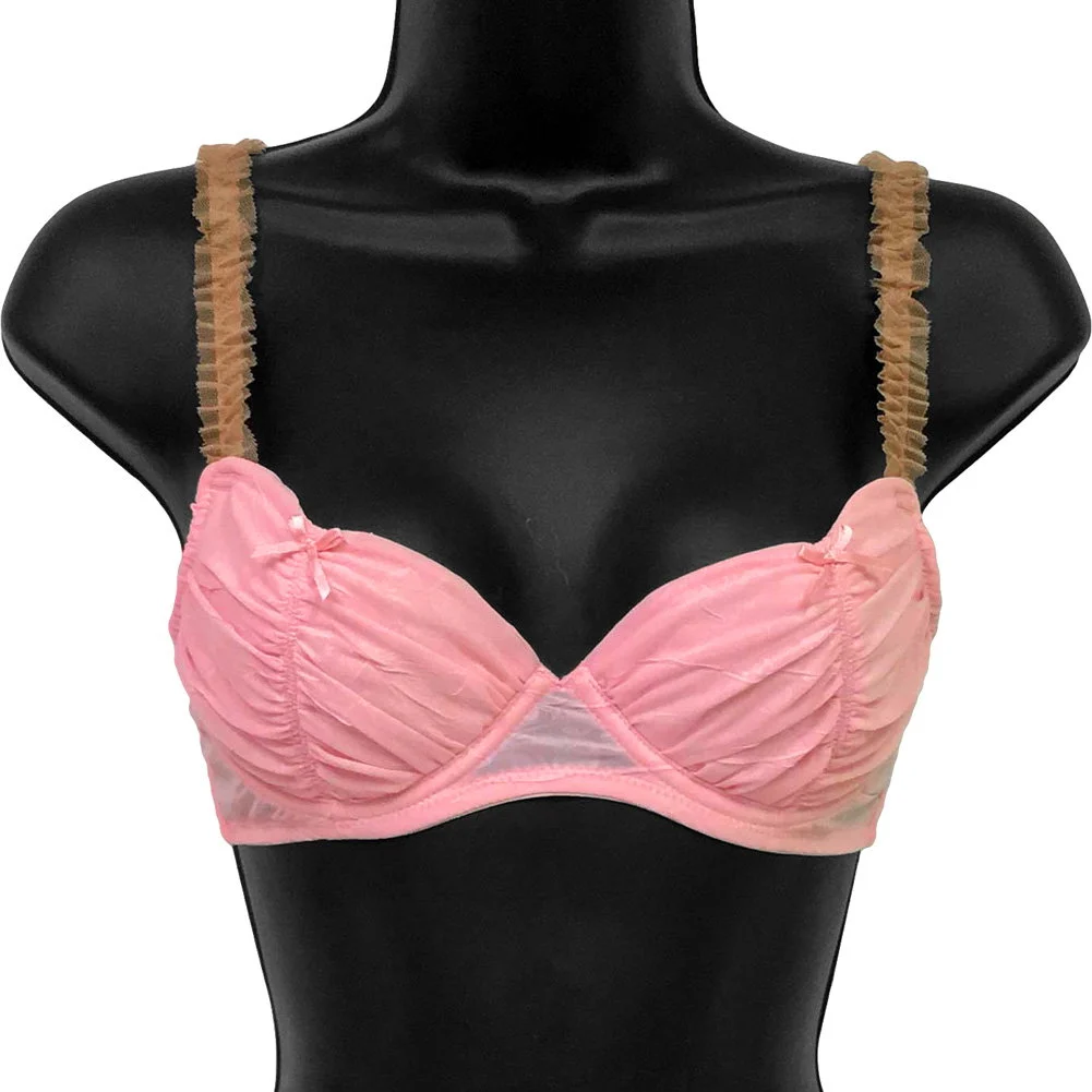 Necessary Objects Cherry Pie Pink Padded Underwire Bra, 34C