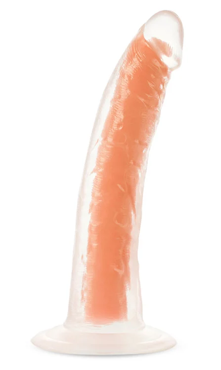 Neo Elite Glow in the Dark Lavo Neon Orange Dual Density 7.5 Inch Dildo