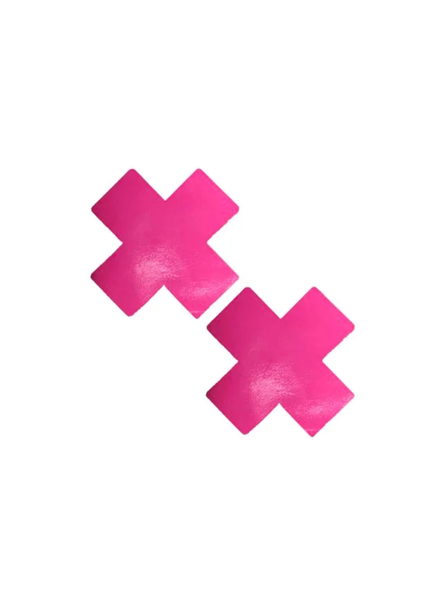 Neva Nude Strawberry Fruitella Wet Vinyl Pink X Factor Nipple Cover Pasties