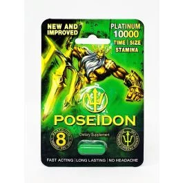 New Improved Poseidon Platinum Green 10000 Sexual Supplement Pill