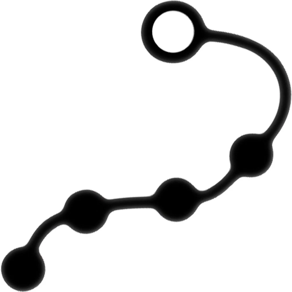 Nexus Excite Silicone Anal Beads, Small, Black