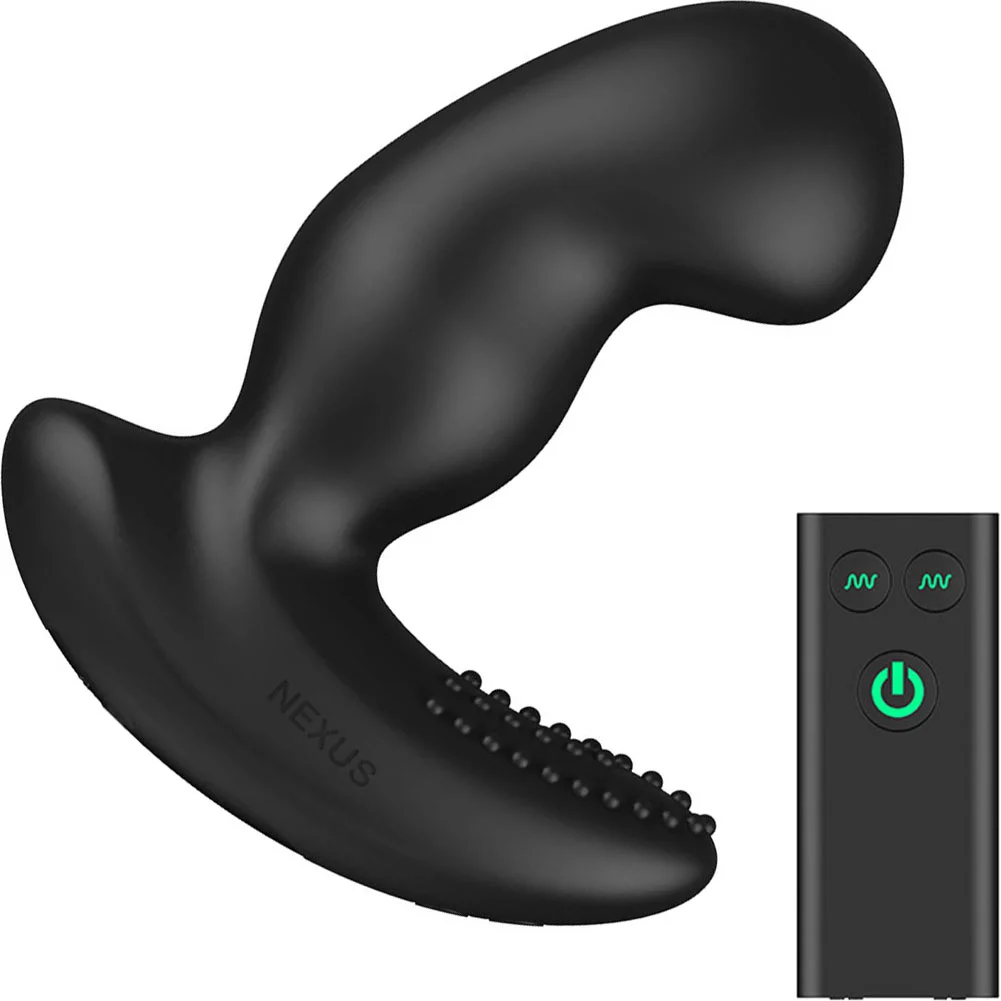 Nexus Ride Extreme Remote Control Prostate Dual Motor Vibrator, 5.5", Black