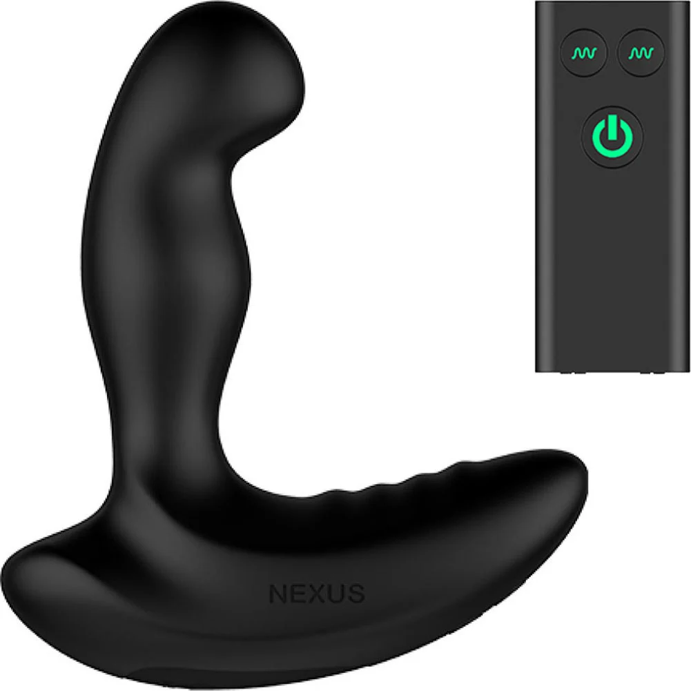 Nexus Ride Remote Control Prostate Dual Motor Vibrator, 5.5", Black