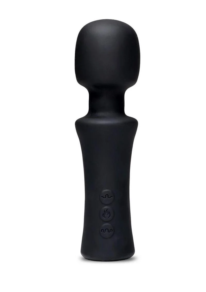 Nu Sensuelle Adore XRL8 Rechargeable Silicone Wand with Heat - Black