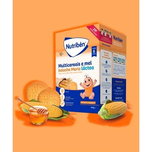Nutribén Multicereals Honey and Maria Wafer Milky Porridge