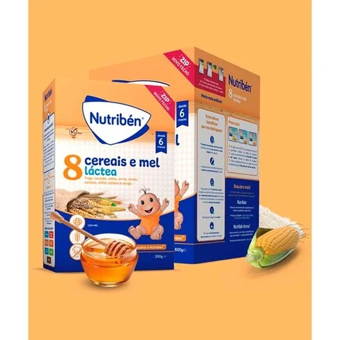Nutribén Porridge 8 Cereals and Honey with Milk From 6 Months