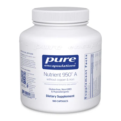 Nutrient 950 A without copper & iron 180 CAPS (Pure Encapsulations)