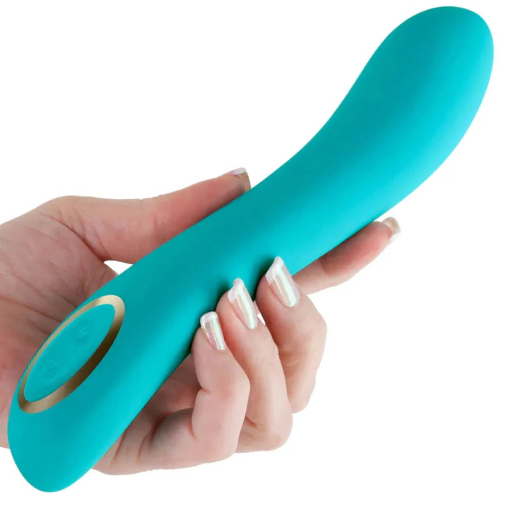 Obsession Zeus Rechargeable Silicone Vibrator, 8", Light Green