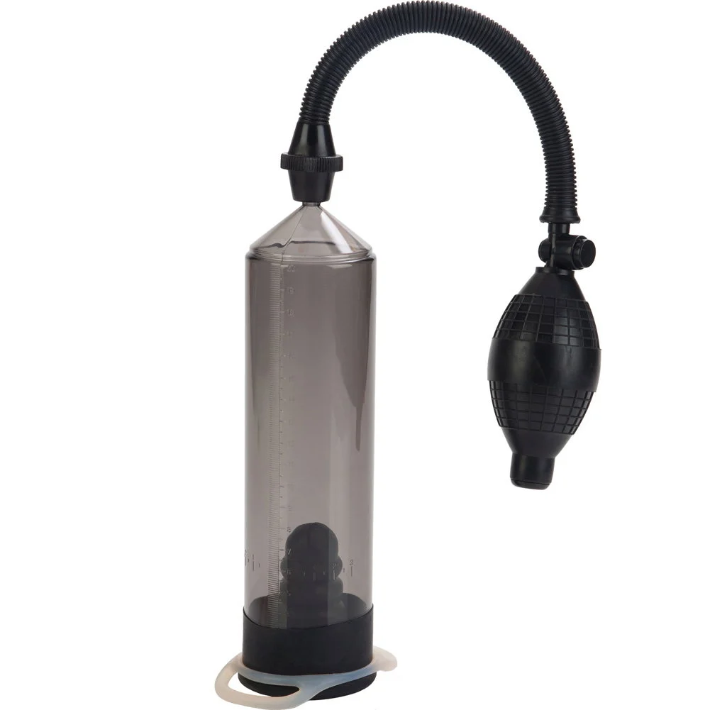 Optimum Series Precision Pump with Erection Enhancer, 8" by 2", Black