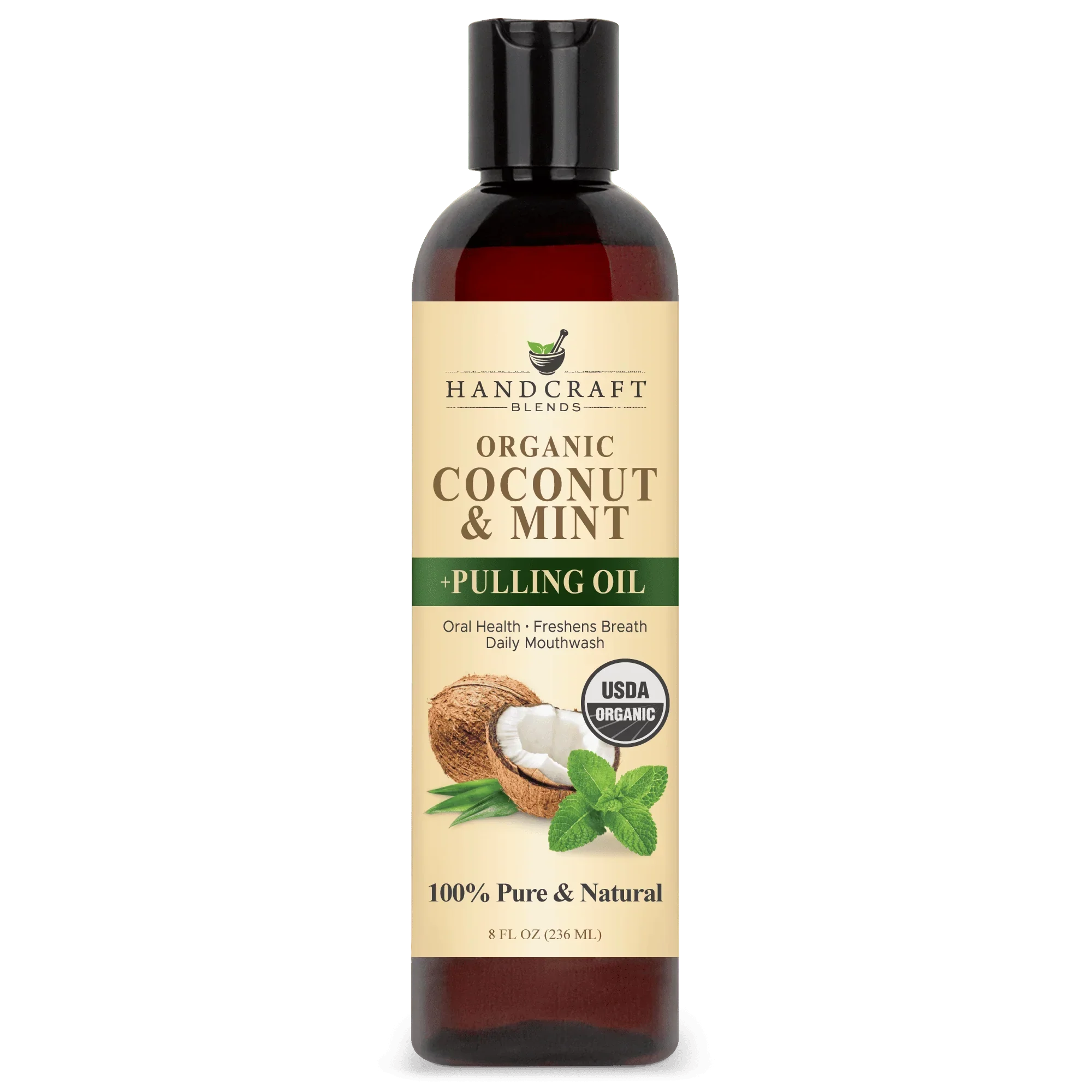 Organic Coconut and Mint Carrier Oil + Pulling Oil