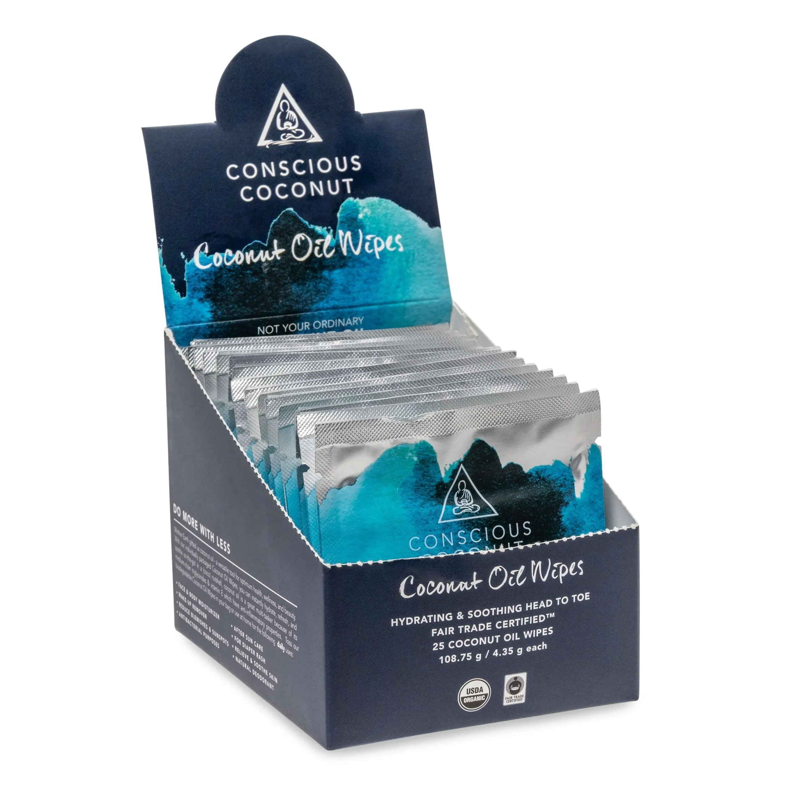 Organic Coconut Oil Wipes (25 Wipes)