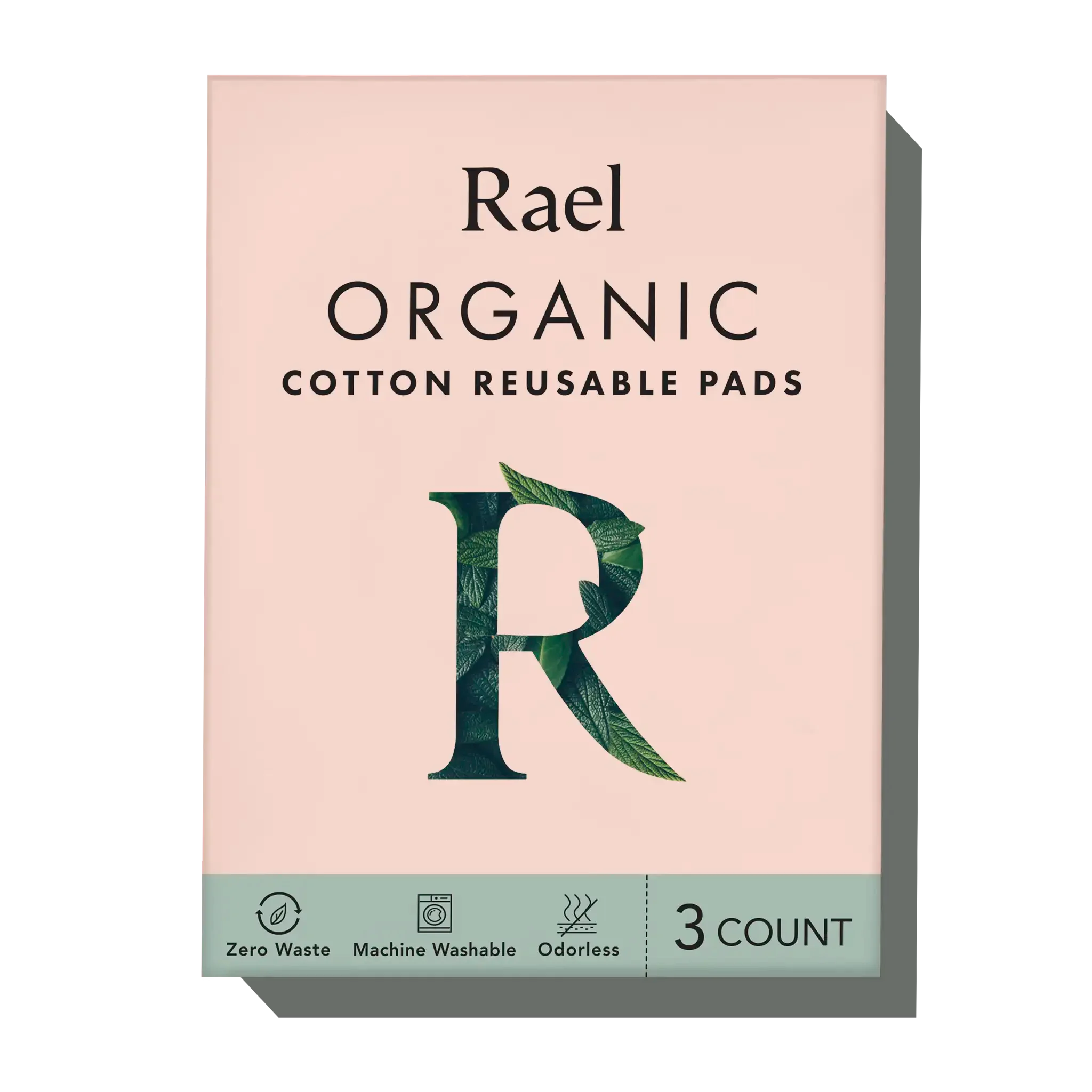 Organic Cotton Reusable Menstrual Pads - 3 Count