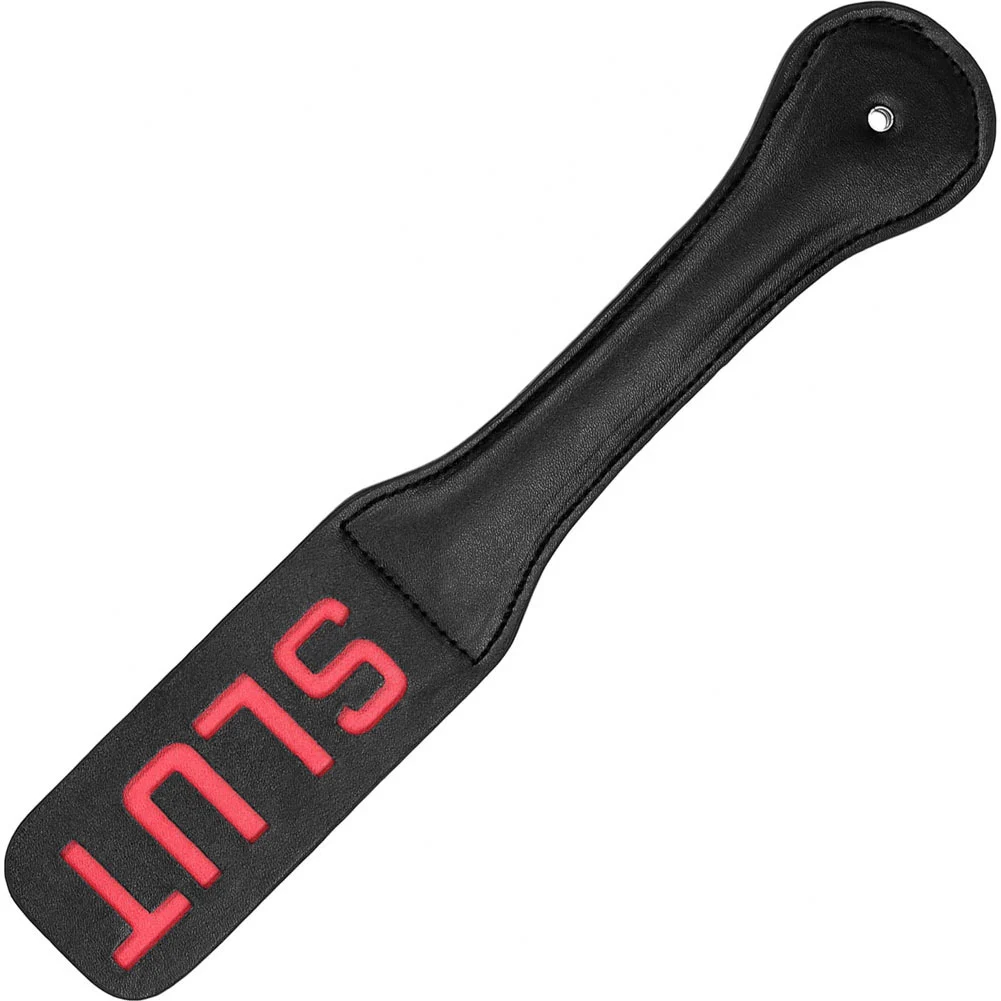 Ouch Faux Leather Paddle, 12.5", Black