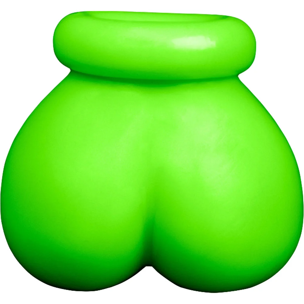 Ouch Glow in the Dark Ball Sack Testicle Sling, Neon Green