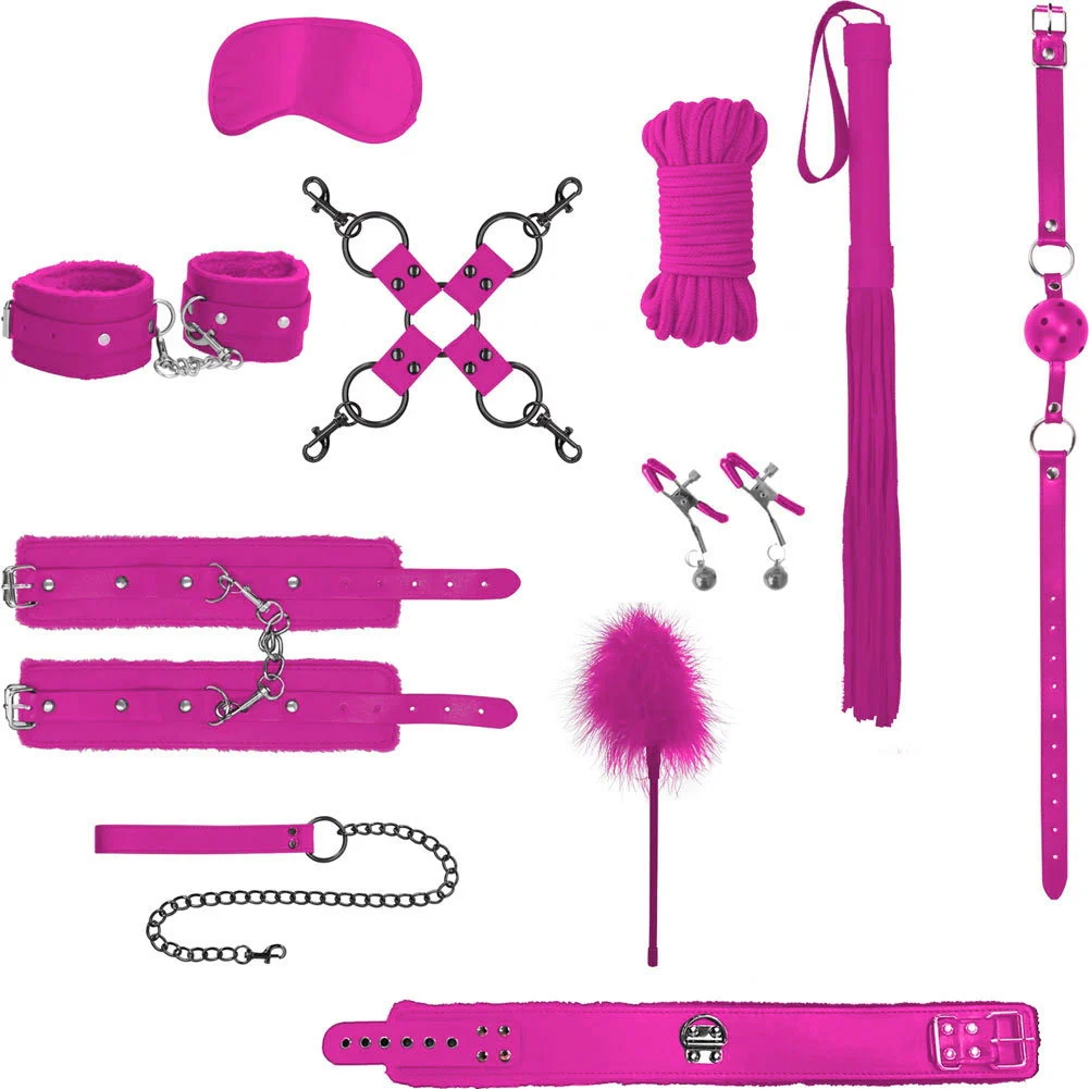 Ouch Intermediate Bondage Kit, Pink